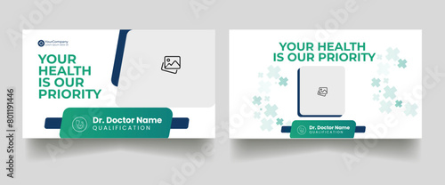 healthcare web banner for video thumbnail. youtube thumbnail for hospital live workshop business template. Dental hospital and clinic social media Design