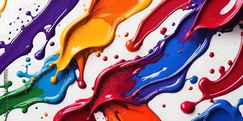 wallpaper representing splashes of oil paint stains in 3D