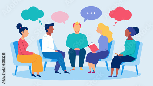 A therapy group discussion focused on the benefits of combining talk therapy with ketamine treatment..