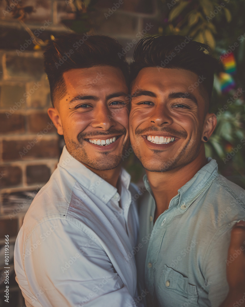 Fototapeta premium couple gay hugging