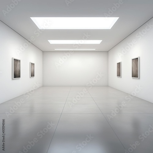a empty modern art gallery