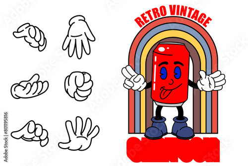Retro Vintage Cartoon Mascot Oldiest