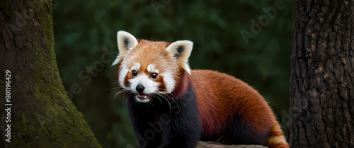 red panda in zoo