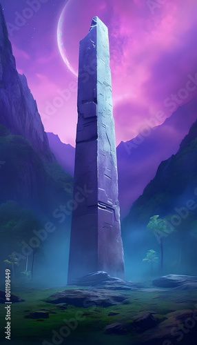 ancient menhir, megalith photo