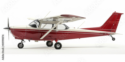 Side view of Cessna 172 in white background