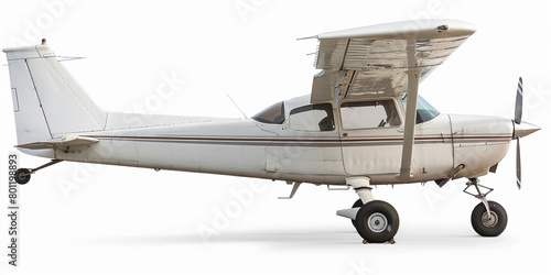 Side view of Cessna 172 in white background