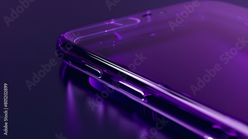 Premium Purple Plastic Chrome Text and Logo Mockup: A Stylish and Elegant Design for Branding and Promotions