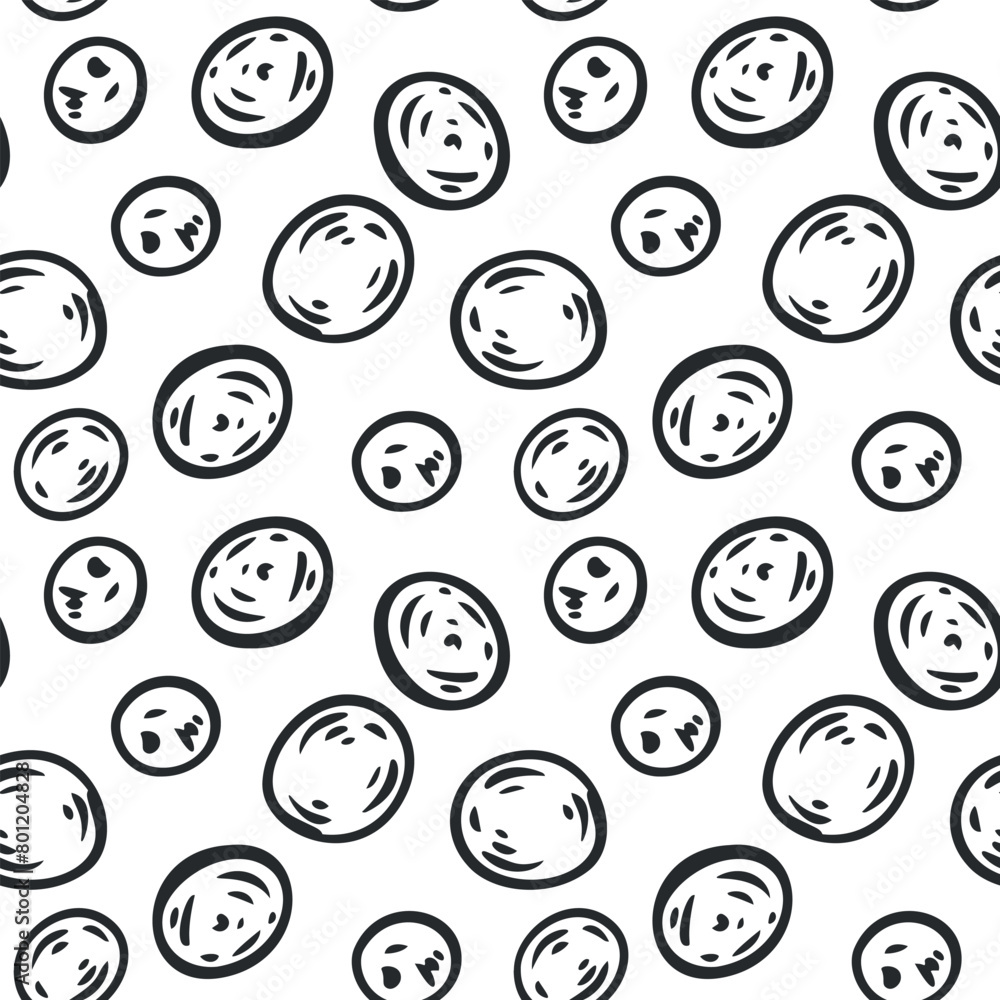 Hand drawn seamless pattern with millet seeds in monochrome sketch style isolated on white background. Agriculture background for food branding. Vintage vector illustration. Hand drawn seamless pattern with millet seeds in monochrome sketch style isolated on white background. Agriculture background for food branding. Vintage vector illustration.