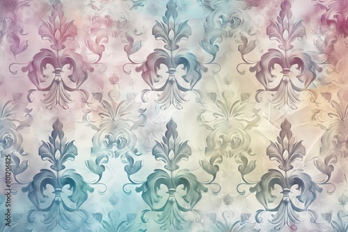 fleur-de-lis pattern, pastel colors wallpaper with pattern