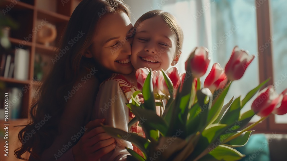 Pure Affection: Little Girl's Gift of Love - A Bouquet for Mom Pure Affection: Little Girl's Gift of Love - A Bouquet for Mom