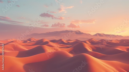 The endless desert stretched out before me  a sea of sand and stone