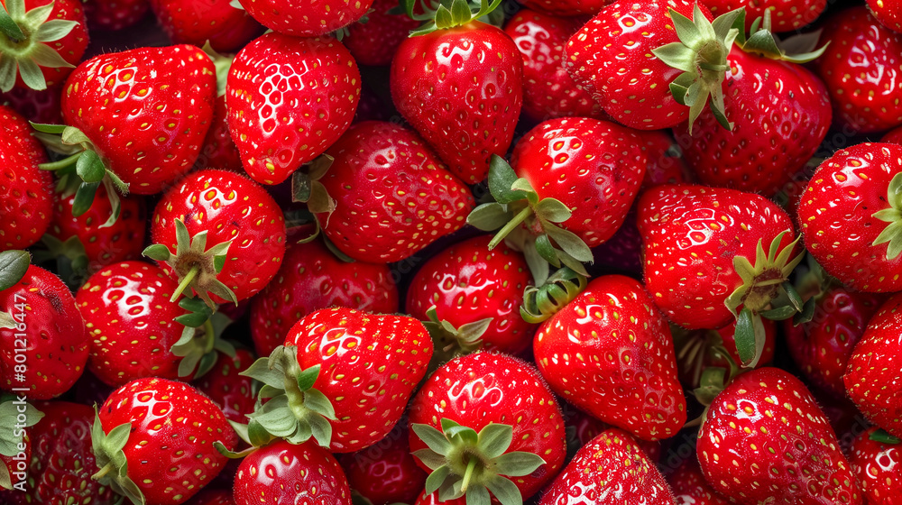 strawberries on a market strawberries on a market