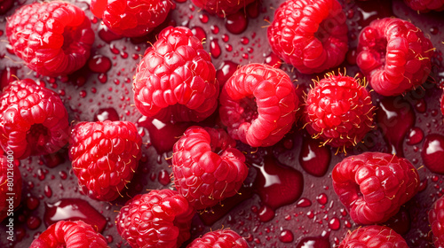 raspberry fruit background