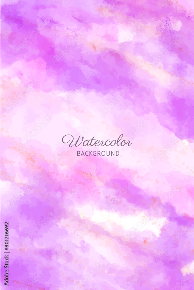 Abstract watercolor background violet fantasy