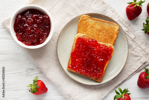 Wallpaper Mural Tasty Strawberry Jam on Toast Torontodigital.ca