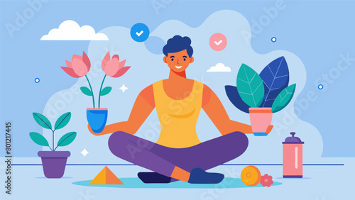 An athlete taking a break from training to indulge in his love for flower arranging finding a new sense of balance and mindfulness in the process..