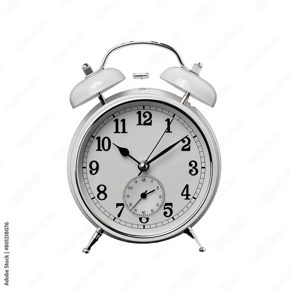 3d alarm clock isolated on transparent background 3d alarm clock isolated on transparent background