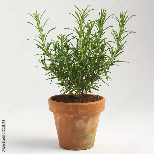 Growing rosemary herbs for kitchen food flavor