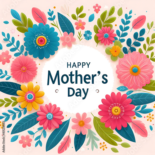 Floral mother's day background