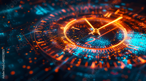 Hologram of Time Clock


