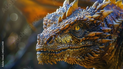 Macro shot of dragon