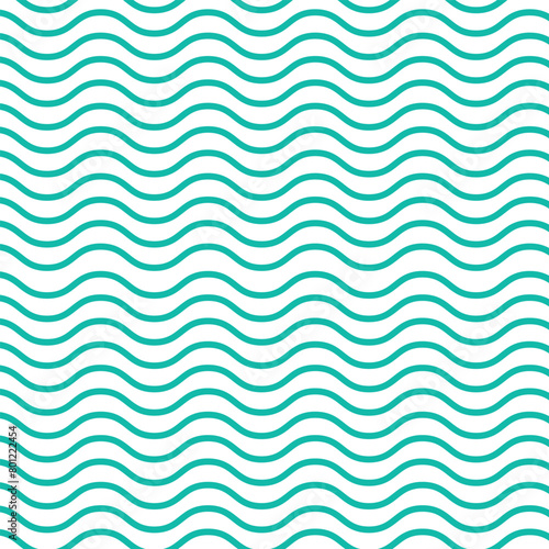 Ocean waves seamless pattern design