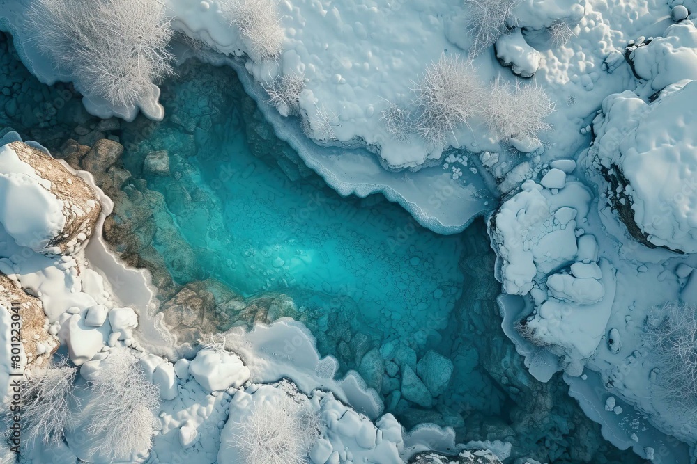 DnD Battlemap Top Down Aerial View Frozen Lands Map. DnD Battlemap Top Down Aerial View Frozen Lands Map.