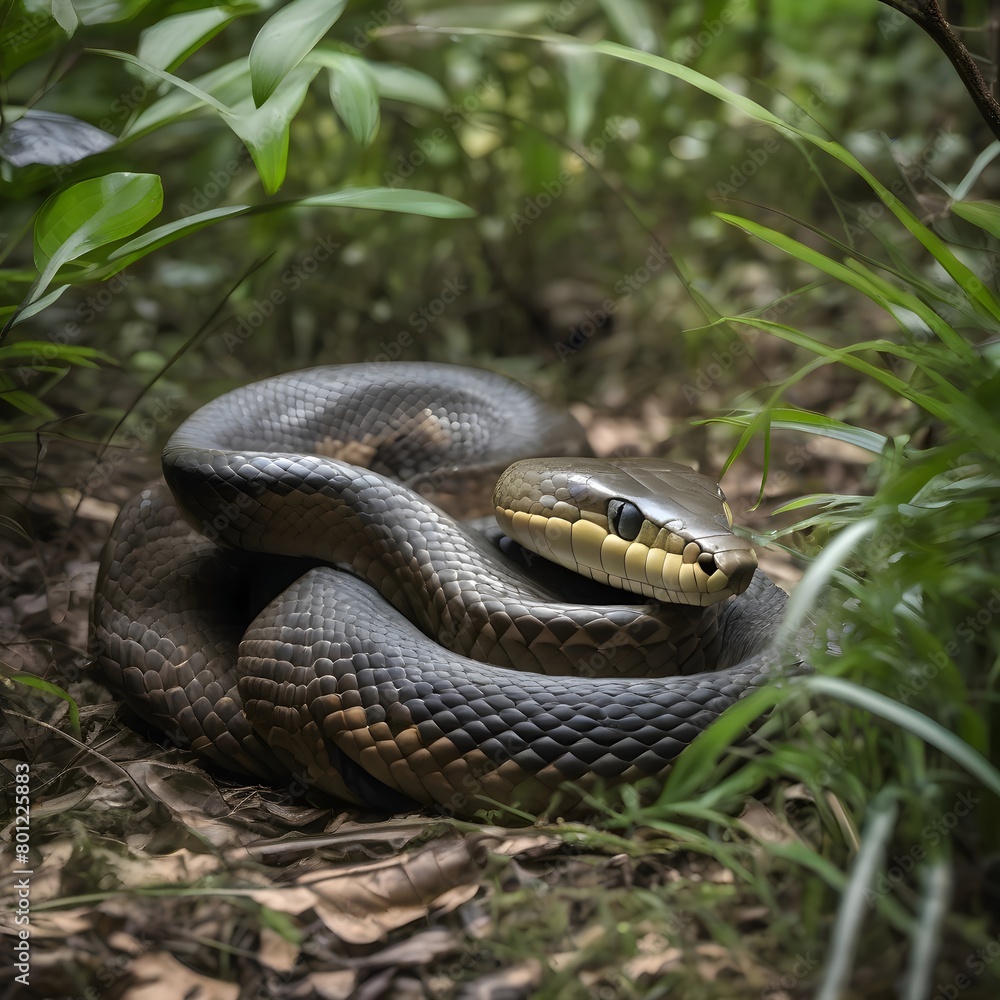 snake in the grass, kind cobra in rest snake in the grass, kind cobra in rest