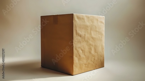Versatile and Practical Cardboard Box in Soft Lighting