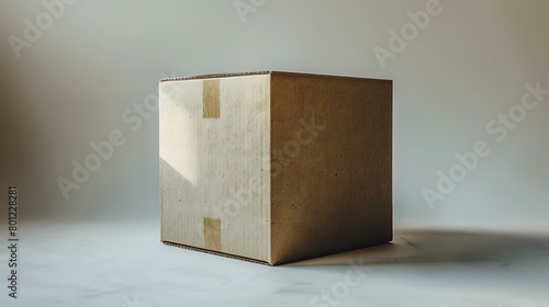 Grounded and Functional: The Solitary Cardboard Box