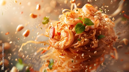 Spicy Shrimp Pad Thai Float...