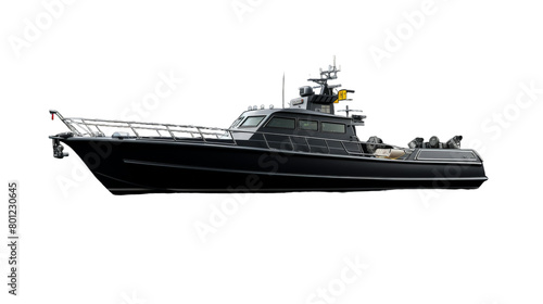 Guardians of the Sea Patrol Boat on Tranparant background