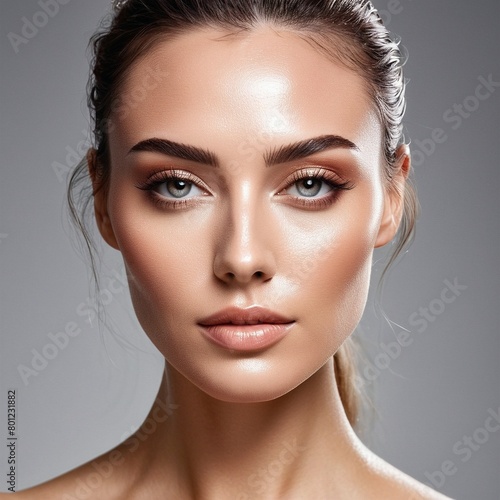 A beautiful face with perfect makeup