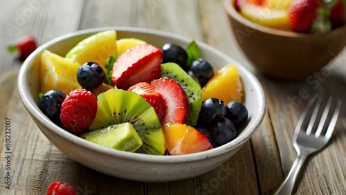 fruit salad in a bowl