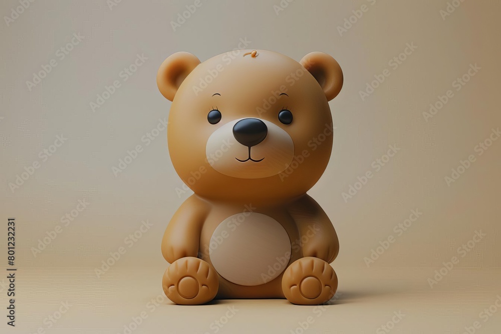 A cute and cuddly teddy bear, perfect for bedtime snuggles