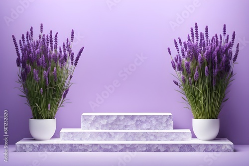 Lavender podium