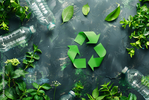 Green recycling concept photo
