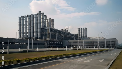 Green Hydrogen Production Facility for Industrial and Energy Applications. Concept Sustainable Energy  Green Technology  Hydrogen Production  Industrial Applications  Environmental Impact