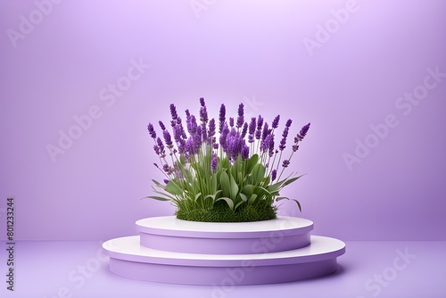 Lavender podium