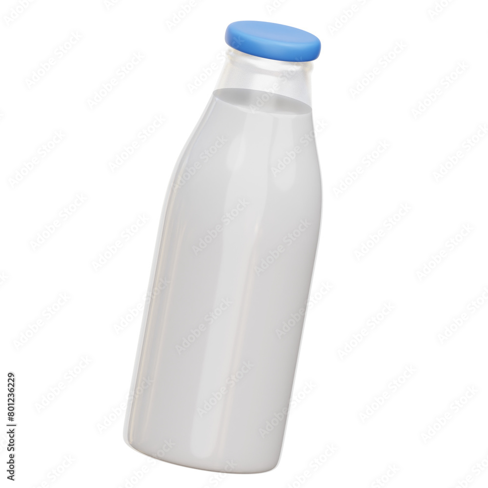 Milk Bottle 3d Illustration Milk Bottle 3d Illustration