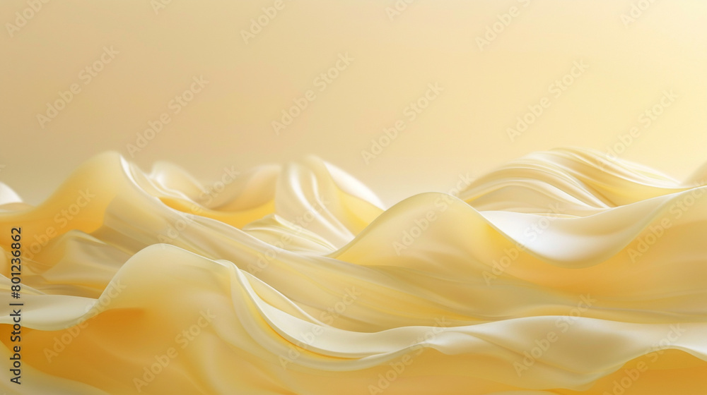 A gentle wave of buttercream yellow, crafted with a soft gradient and a clear, glassy finish that conveys a sweet and comforting presence, captured in A gentle wave of buttercream yellow, crafted with a soft gradient and a clear, glassy finish that conveys a sweet and comforting presence, captured in