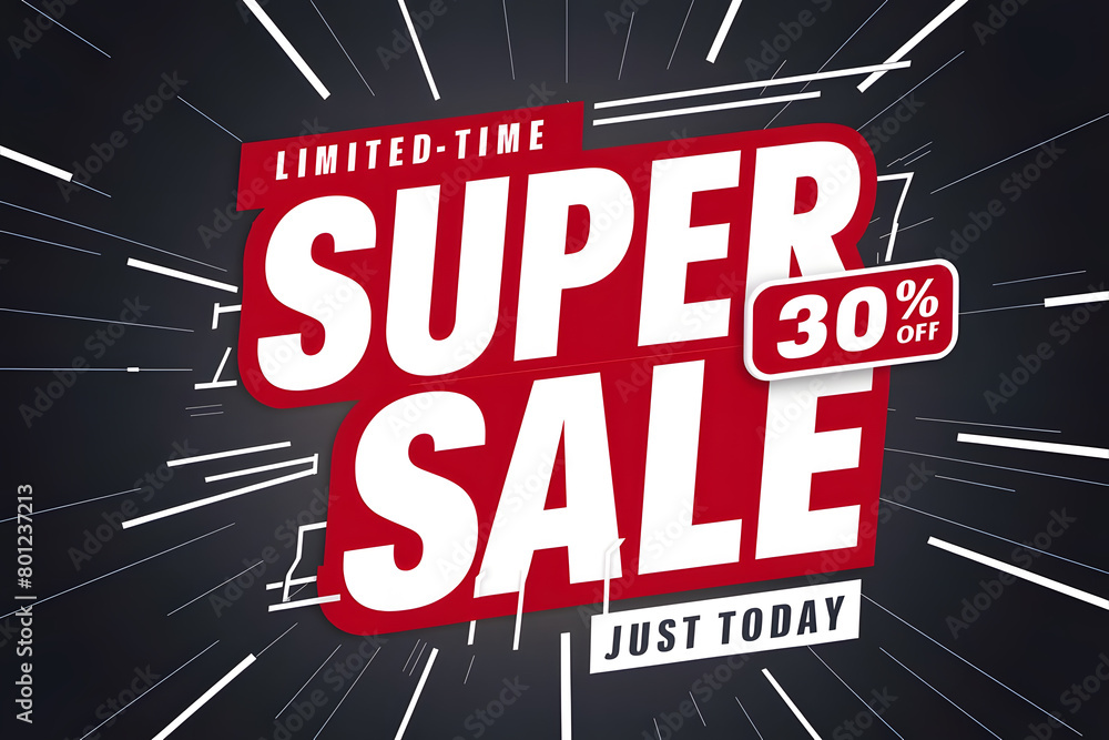 Dynamic Limited-Time Super Sale Banner with 30% Off Dynamic Limited-Time Super Sale Banner with 30% Off