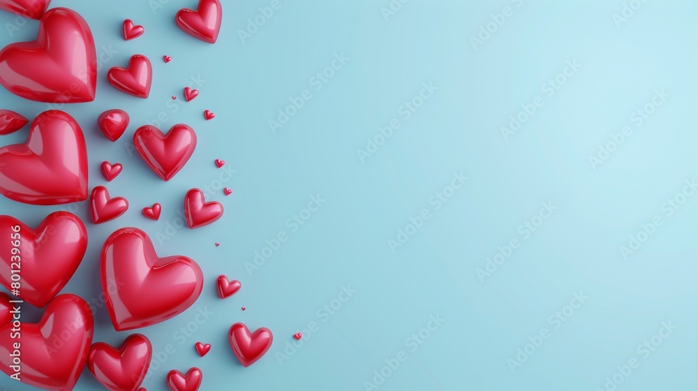 Beautiful background template of artistic 3D vector illustration of heart Beautiful background template of artistic 3D vector illustration of heart