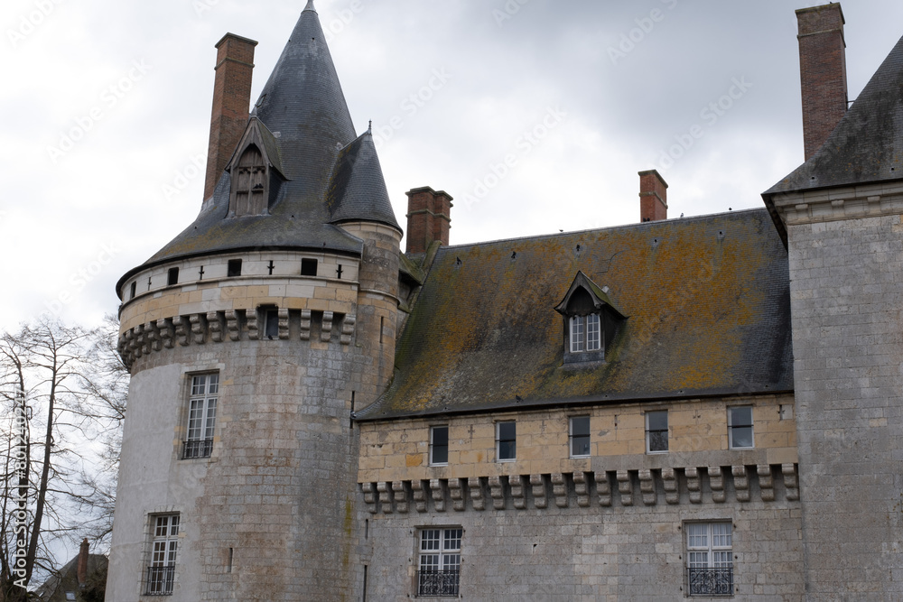 Medieval castle of Sully-Sur-Loire, France. It was built in the 14th century and completed a few centuries later. Medieval castle of Sully-Sur-Loire, France. It was built in the 14th century and completed a few centuries later.