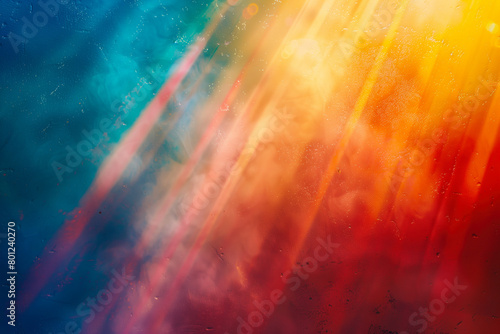 Vivid light rays in spectrum colors background