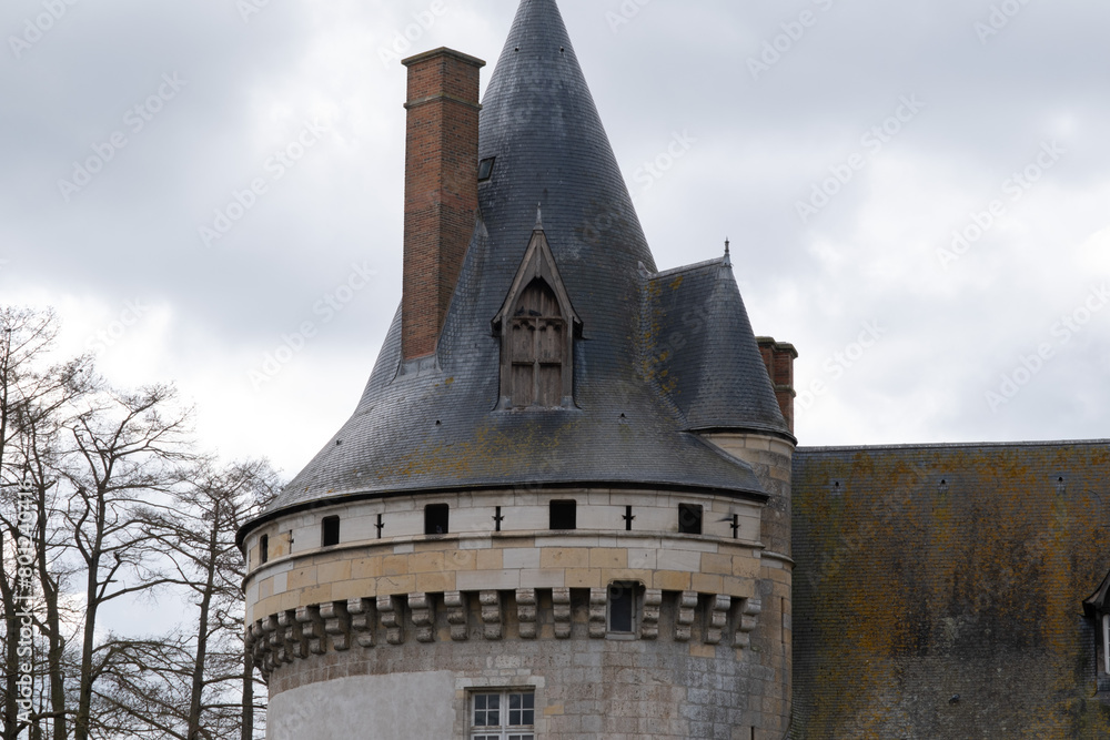 Fototapeta premium Medieval castle of Sully-Sur-Loire, France. It was built in the 14th century and completed a few centuries later.