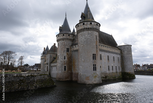 Medieval castle of Sully-Sur-Loire, France. It was built in the 14th century and completed a few centuries later. 