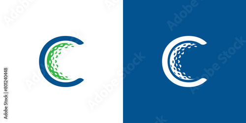  Unique and modern  C golf logo design
