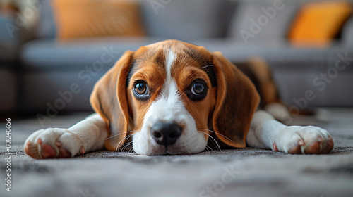 beagle and puppies © Piyada