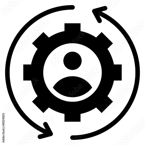 Management Glyph Icon